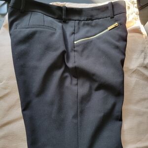 Calvin Klein Black Pants with Metallic Zipper